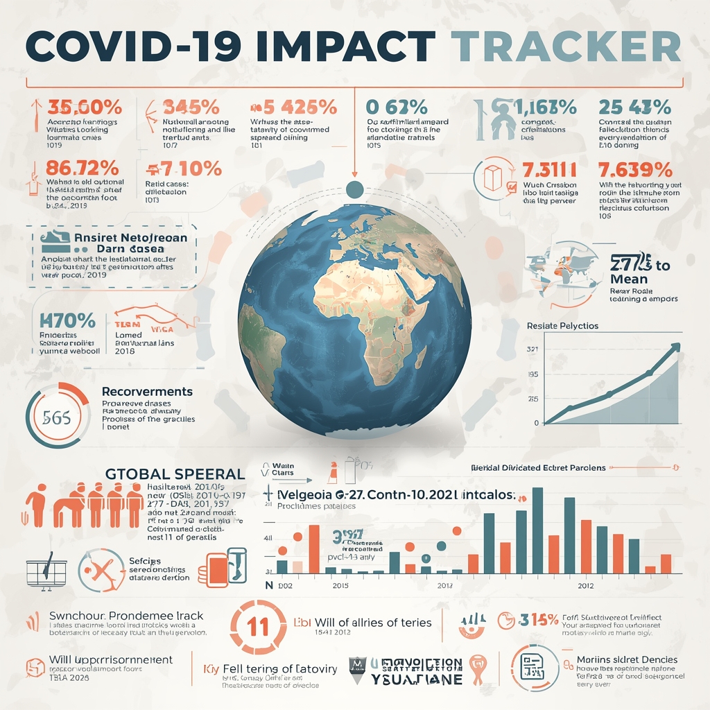 COVID-19 Impact Tracker - Real-time data visualization dashboard